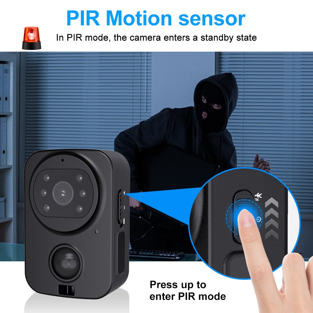 PD01 New Waterproof Without Wifi Mini Body Cameras Infrared Night Vision HD Camera Recorder Mini Camera PIR Motion Detection