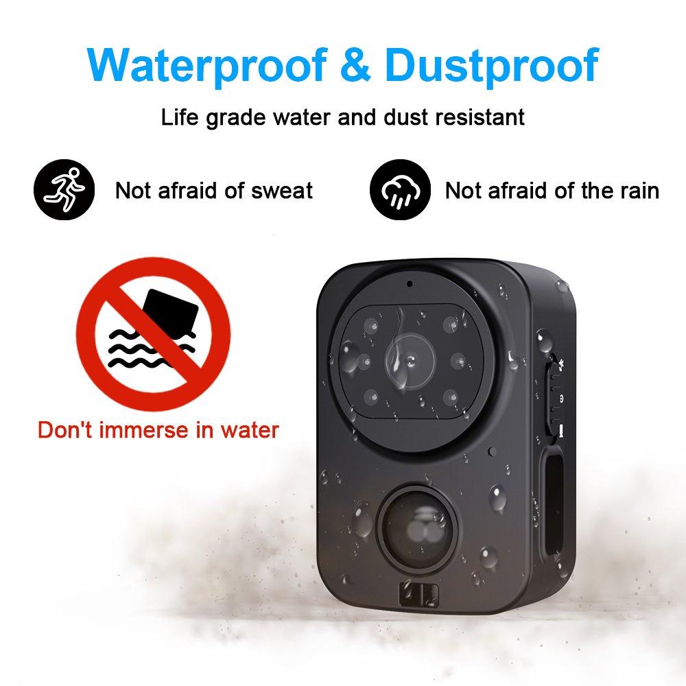 PD01 New Waterproof Without Wifi Mini Body Cameras Infrared Night Vision HD Camera Recorder Mini Camera PIR Motion Detection