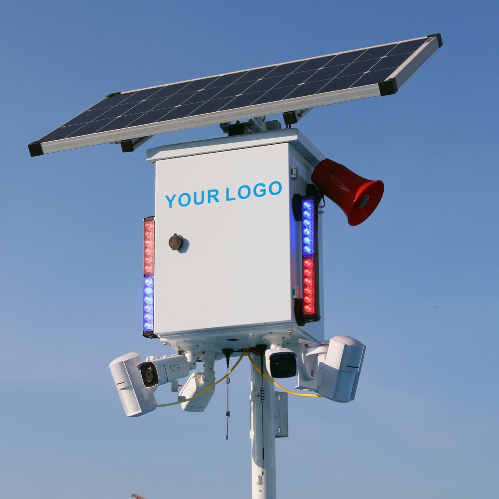 Hik-Connect app Wireless 4G 8MP Best outdoor Jobsite Cctv Construction Site Security Solar panel Power Camera System with PIR