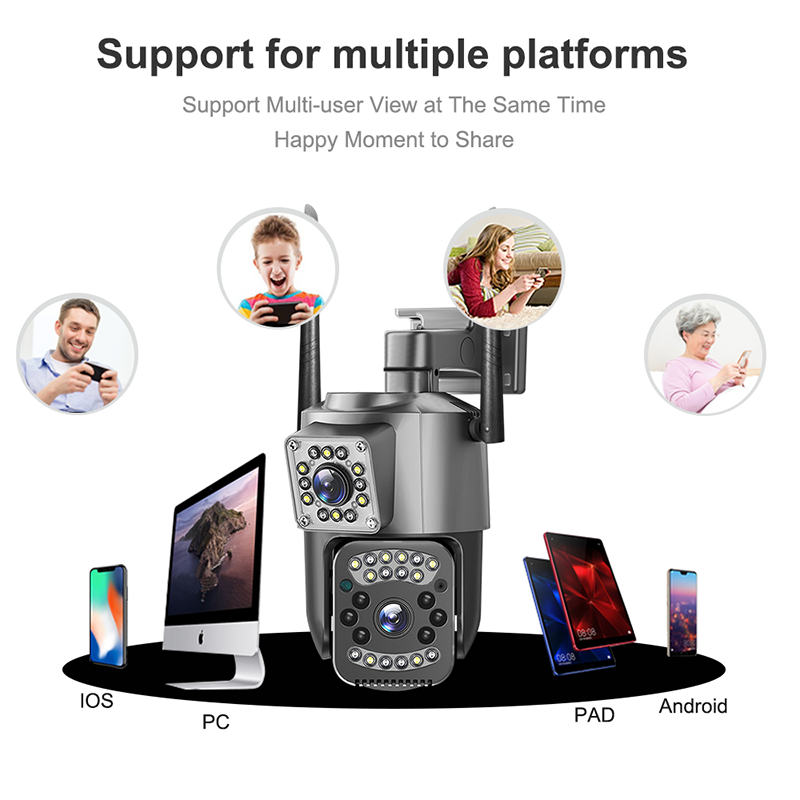 Rscamtom V380 ip camera outdoor mini 4G PTZ camera HD 8MP wireless B3 Band3 1800 CCTV 4G IP PTZ camera