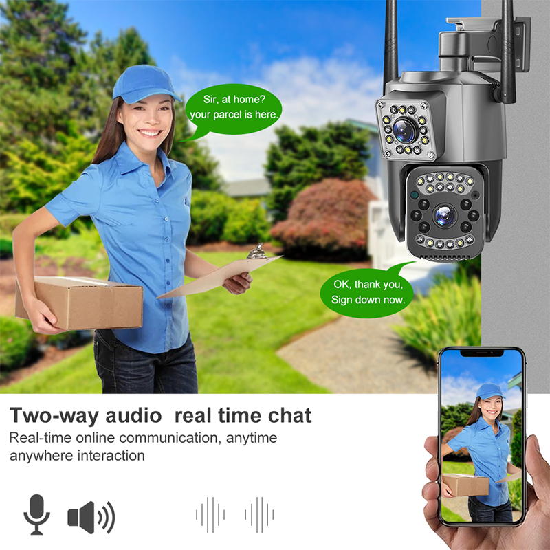 Rscamtom V380 ip camera outdoor mini 4G PTZ camera HD 8MP wireless B3 Band3 1800 CCTV 4G IP PTZ camera