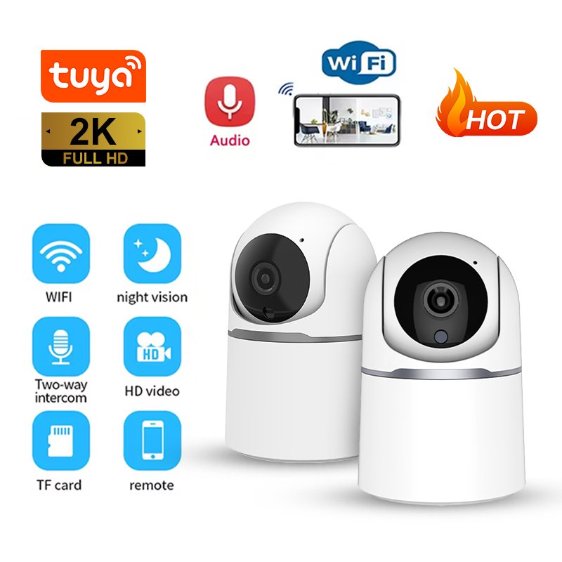 Tuya Smart Home WiFi Two Way Audio Night Vision PTZ Wireless Security Cameras Indoor Surveillance Auto Tracking Network Camera