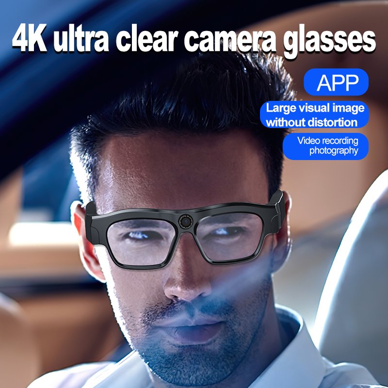 Intelligent audio sunglasses XV-18 blue tooth glasses with 4K ultra clear camera audio and video wireless glasses