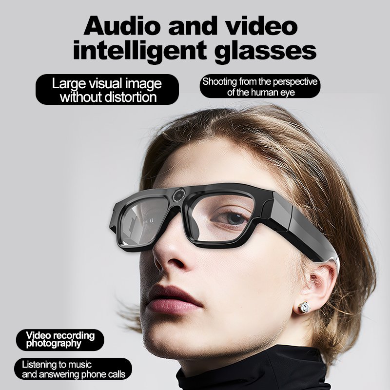 Intelligent audio sunglasses XV-18 blue tooth glasses with 4K ultra clear camera audio and video wireless glasses