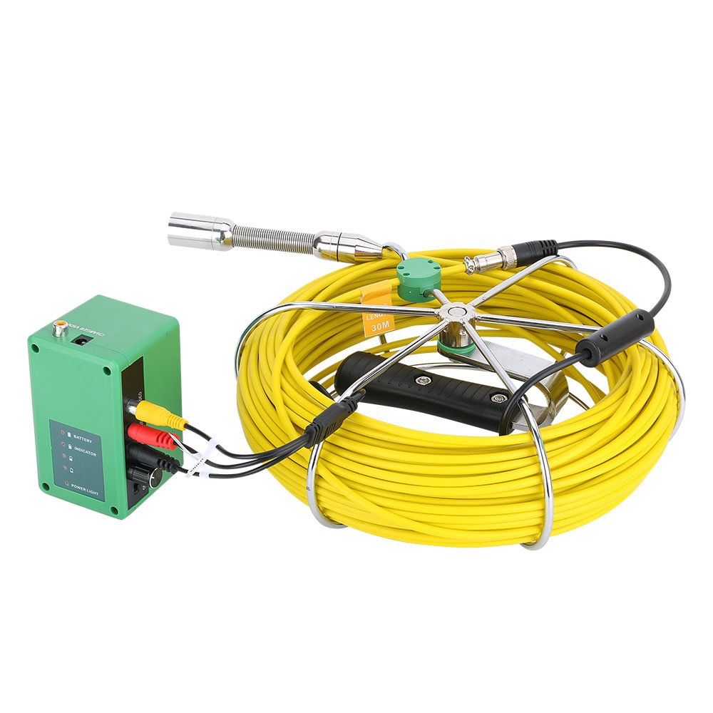 Aitdda 7 inch TFT Color display screen 17mm cctv Camera industrial endoscope Pipe Duct Blocked Inspection Camera 30M Waterproof