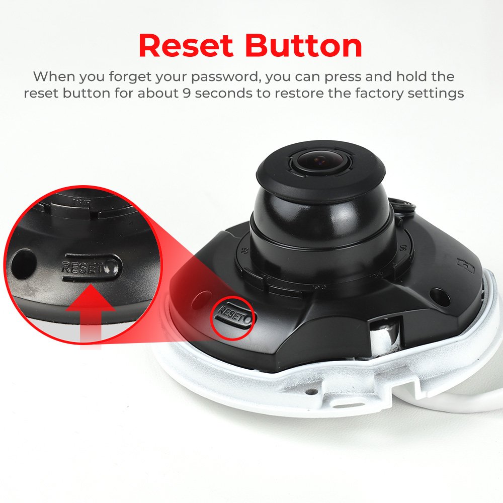 Dahua 8mp 12MP Smart IR Panoramic Face Detection Built-in Mic and speaker Fisheye CCTV IP POE WizMind Metal Network Camera