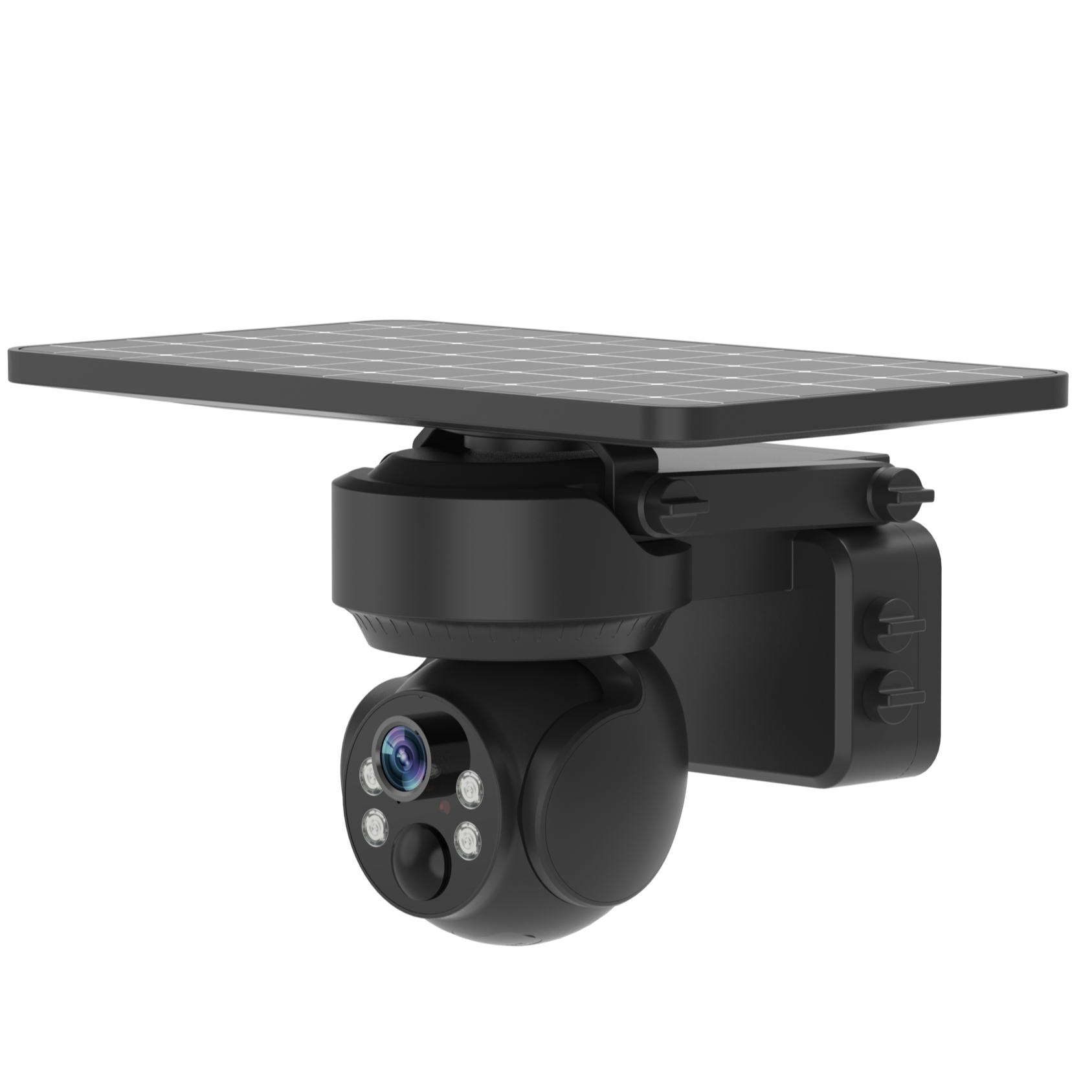 Color Night Vision Two-Way Audio Cloud Storage Battery Powered Solar Panel Ptz Wifi Wireless Camera