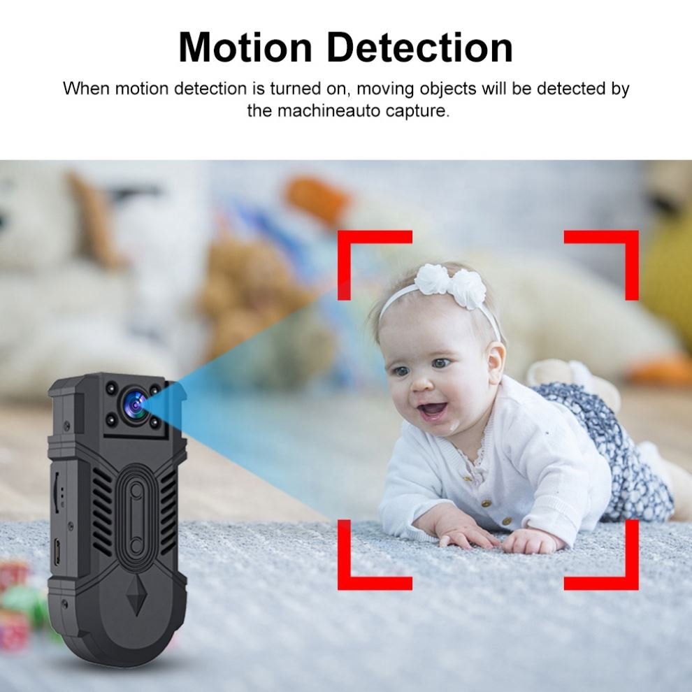 QZT Night Vision Hd Resolution Camera Sd Card 1080p Security back clip Mini Camera