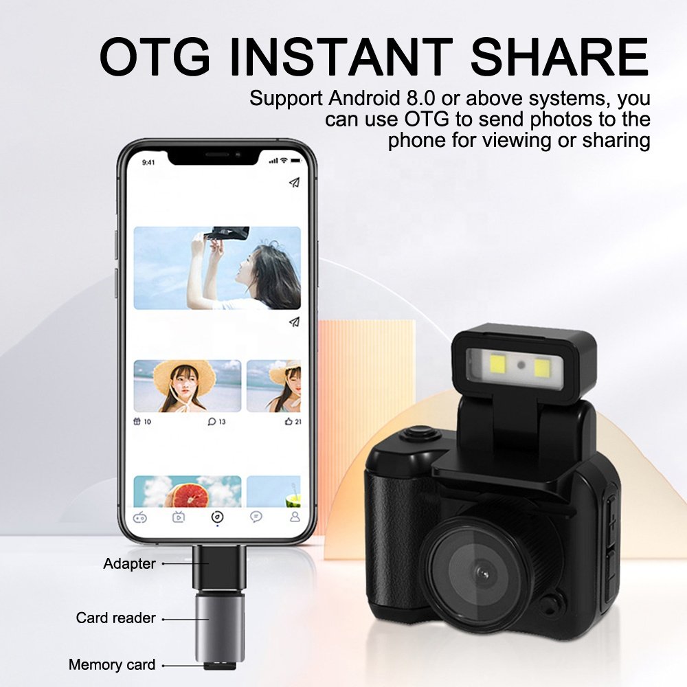 Mini Camera Monoreflexes Camcorders CMOS With Flash Lamp Video Recorder 1080P HD DV Cam with LCD Screen