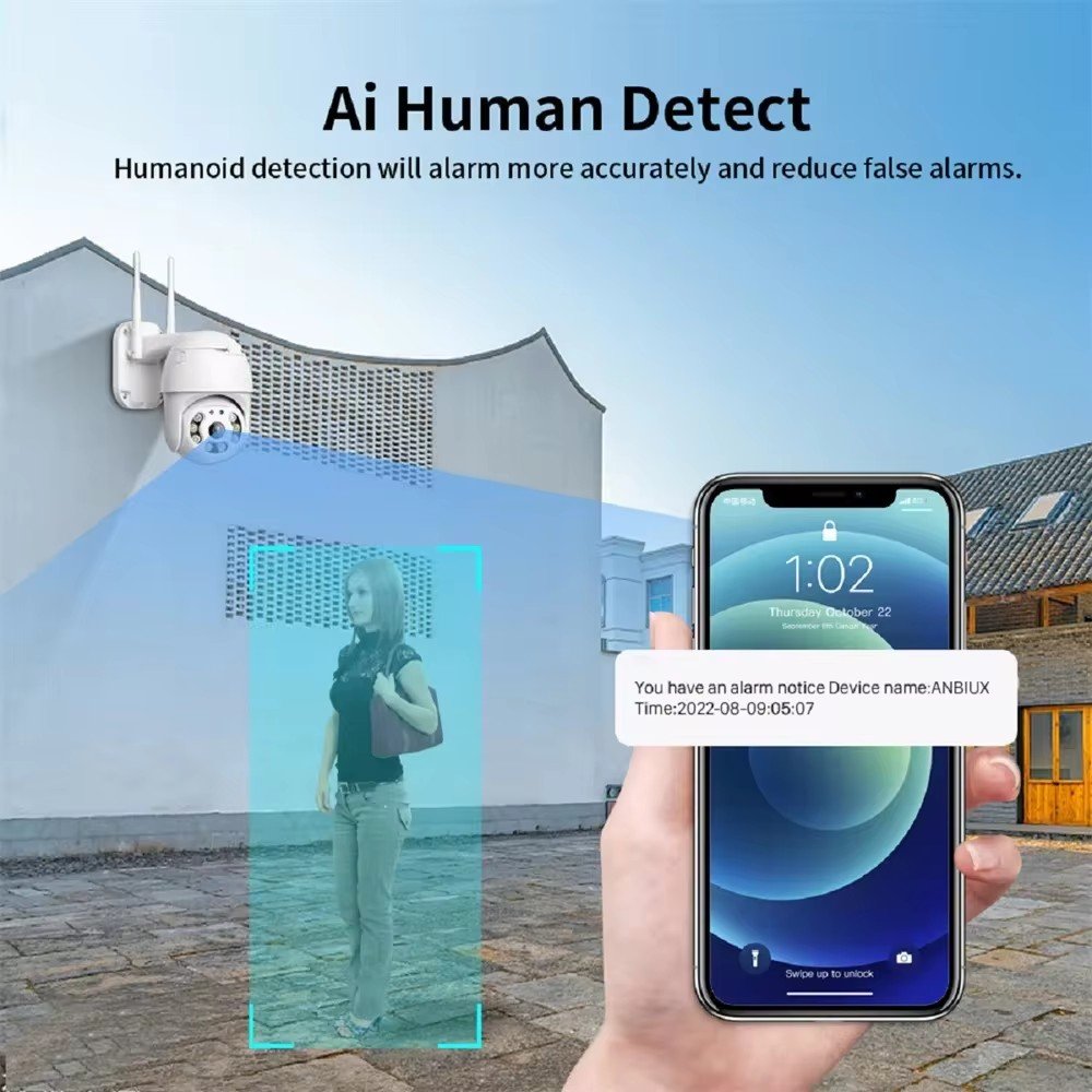 HD Intelligent Wireless IP65 Network Camera Waterproof Two-Way Audio Waterproof HD Intelligent Wireless Camera