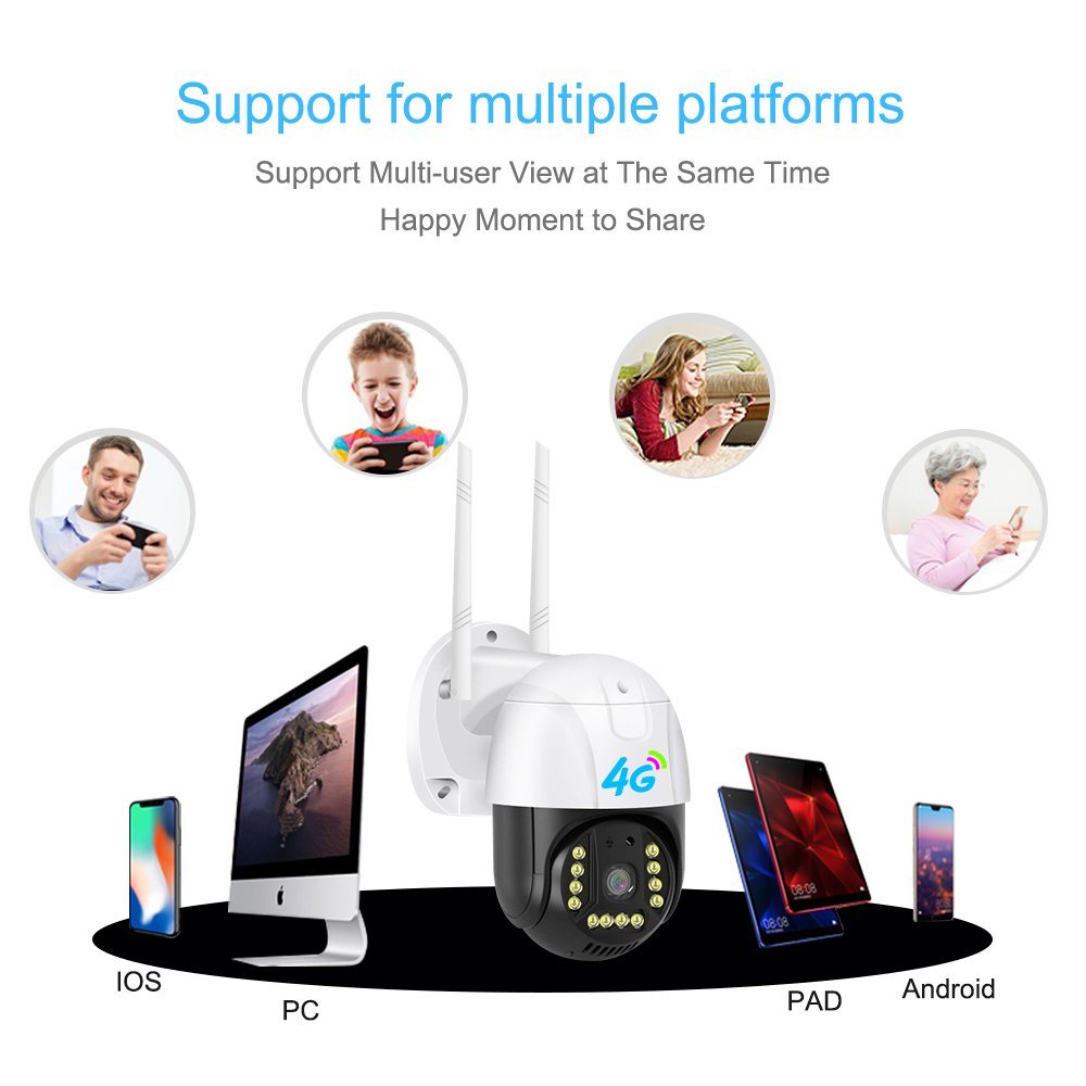 V380 IP66 Waterproof outdoor 2.5 inch PTZ Camera full hd 3mp wireless ip camera 4g ptz camera
