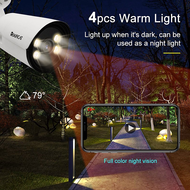 Best Selling New Style 2mp Hd 1080p Warm Light 30m Full Color Indoor Outdoor Surveillance Ahd Analog Security camera