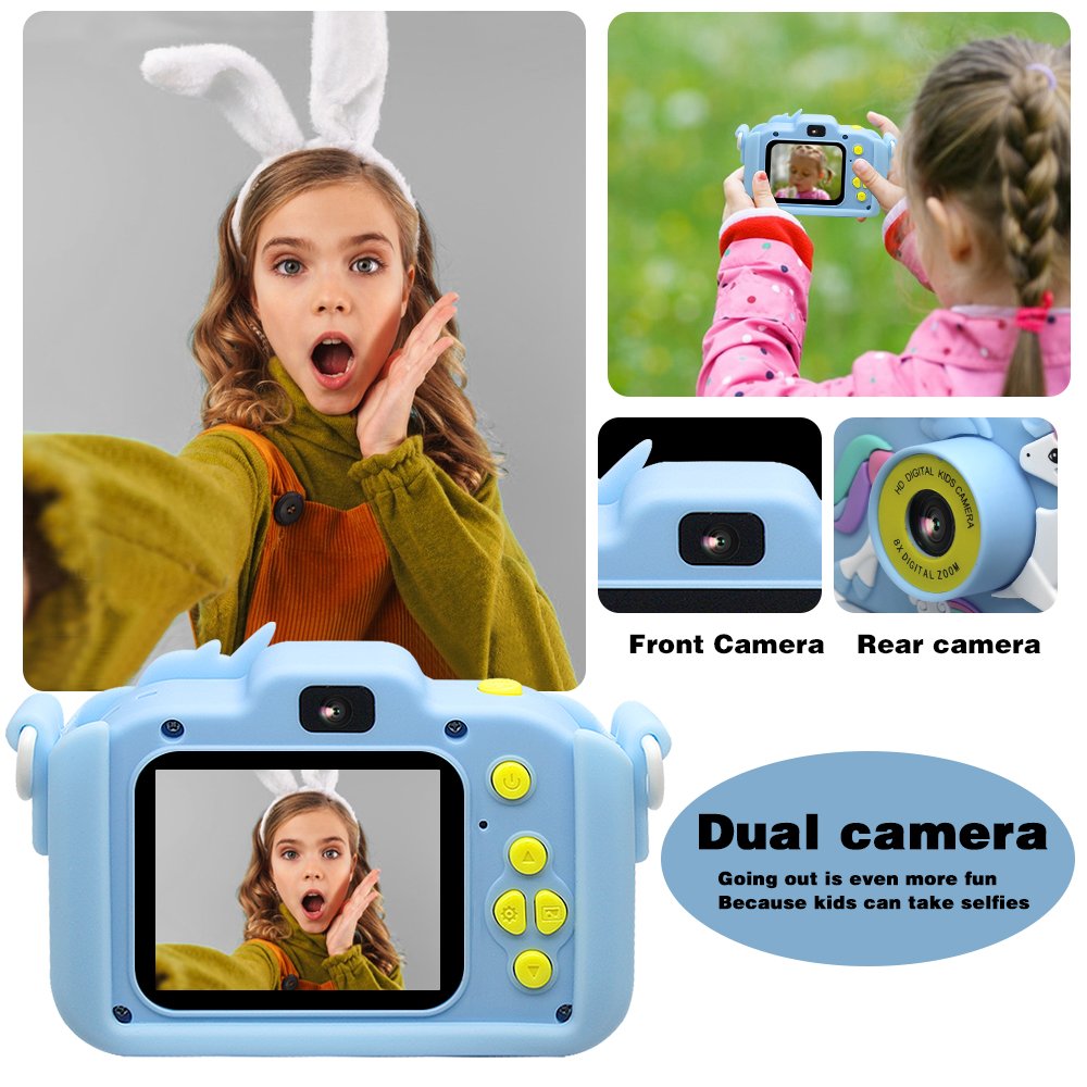 multiple color Mini kids camera FHD 1080P 48MP Video Recorder Selfie Dual Camera 2.0 inches IPS Screen Children camera