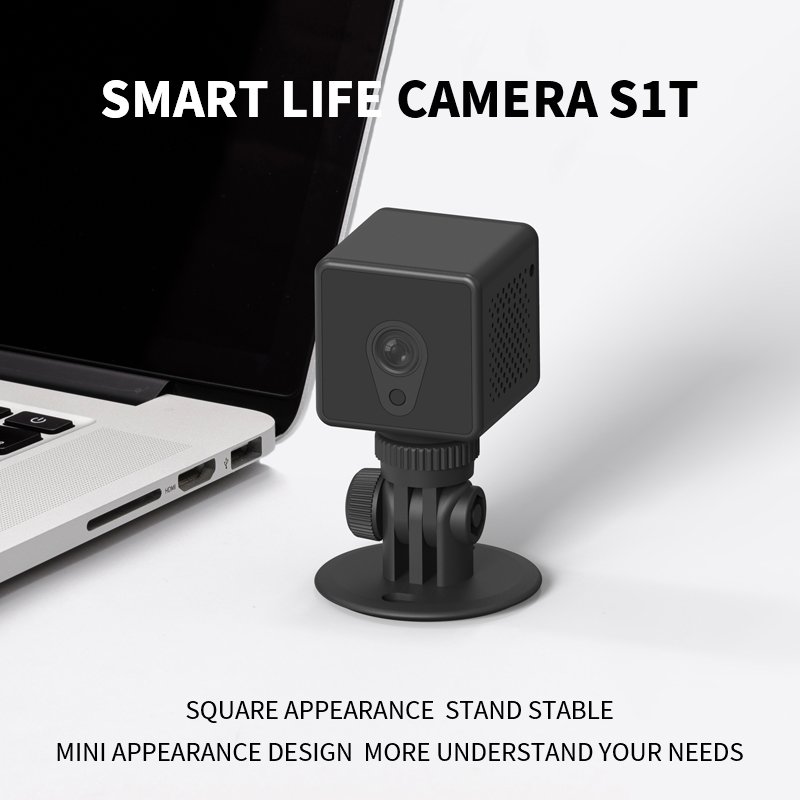Home S1T One-Way Audio Built-in Battery Mini Camera Wi-Fi Night Vision Motion Detection Sport Camera