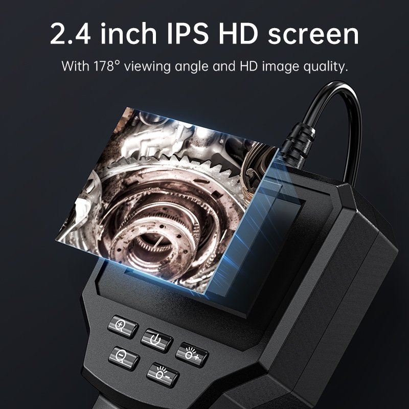 Inskam128A 3m 2600mAh AV Industrial Endoscope Digital Hard Camera Handheld Waterproof Sewer Inspection Camera with 8 LED Lights