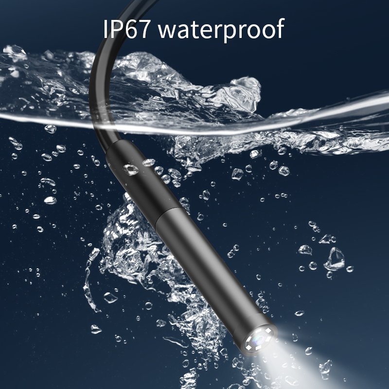 W300 Wi-Fi 3 in 1 USB Endoscope IP67 Waterproof Endoscope Industria Pipe Camera 1080P HD Type-C USB-iOS Compatible Phone/Tablets