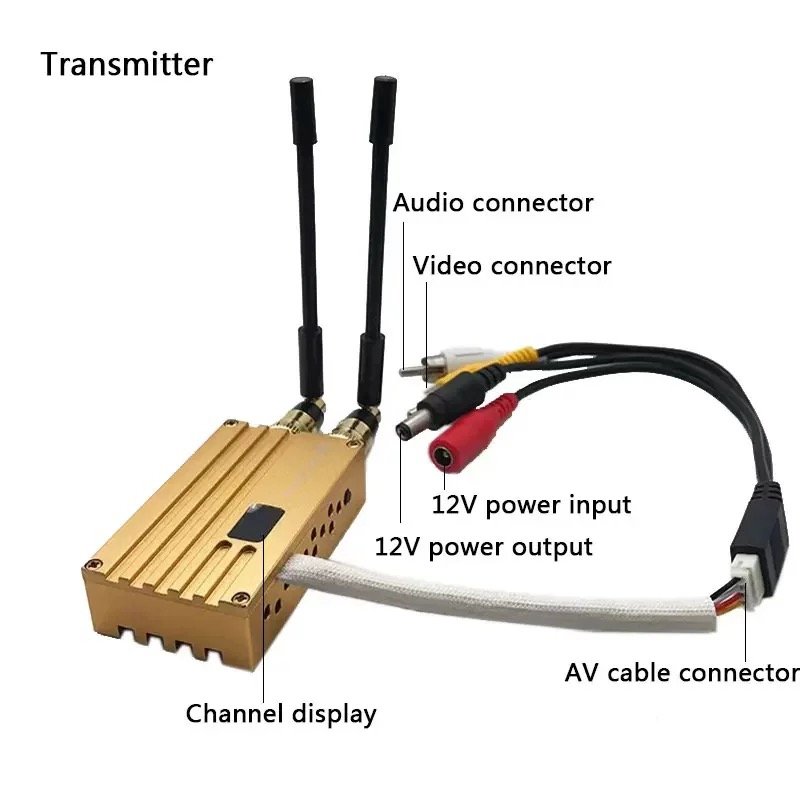 FPV 1.2G 8W 8CH high-power analog transmitter, for FPV unmanned aerial vehicle quadcopter