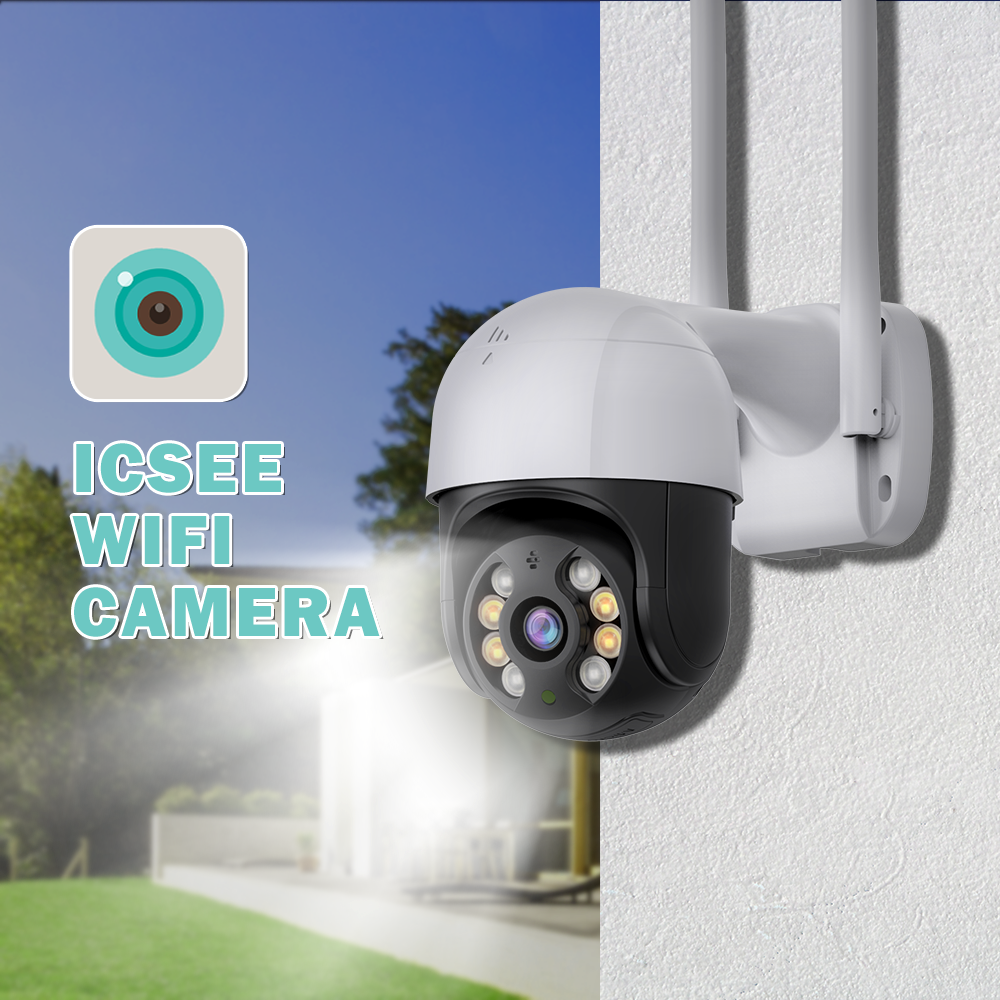 ICSEE 3MP Resolution WIFI Camera with Low Illumination & Clear Image H.265 Video Compression Format Wireless PTZ CCTV Camera