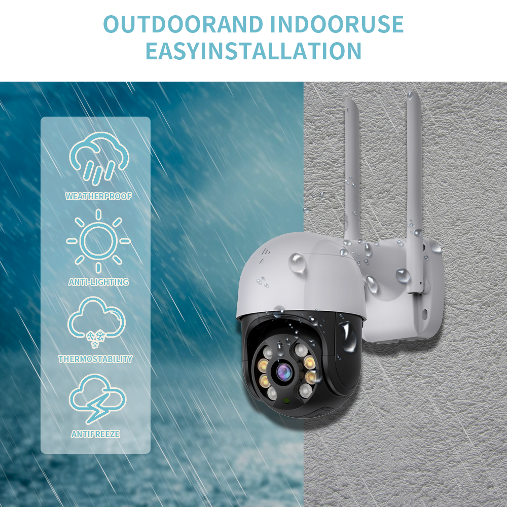 ICSEE 3MP Resolution WIFI Camera with Low Illumination & Clear Image H.265 Video Compression Format Wireless PTZ CCTV Camera