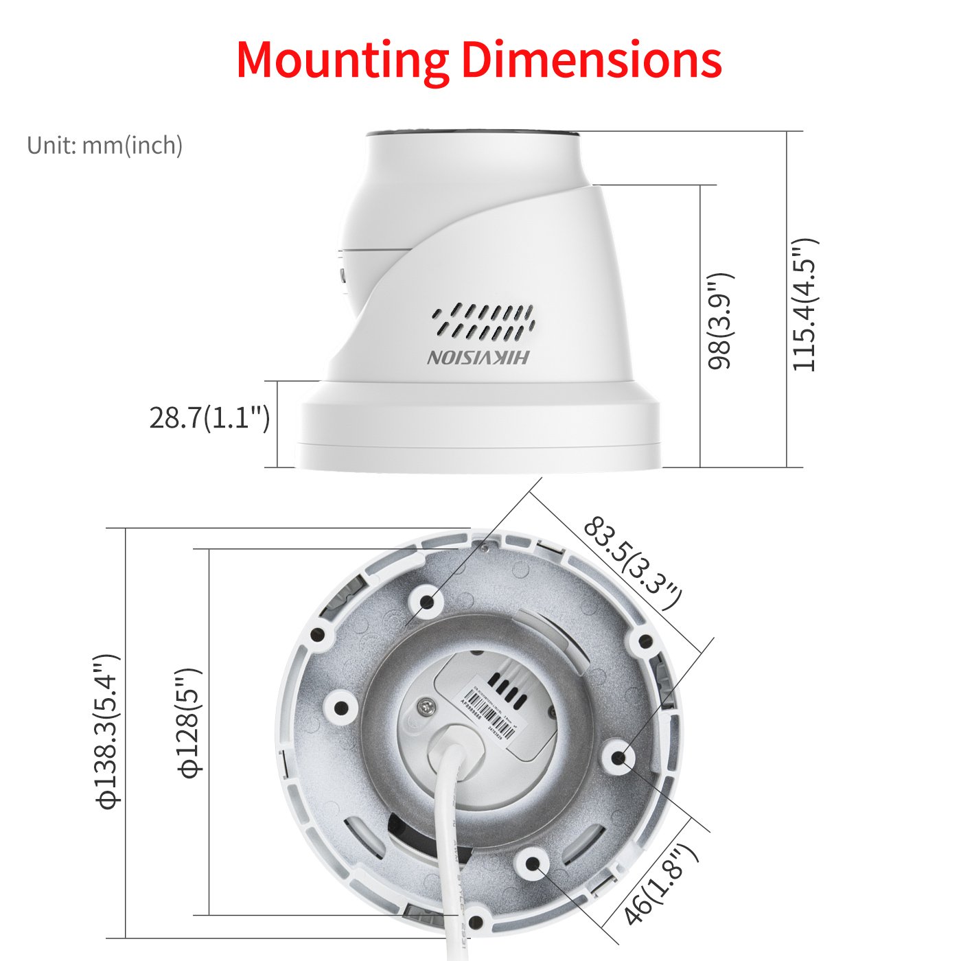 HIK OEM Poe 6MP ColorVu Full Built-in Mic IP network camera with Human Body/Vehicle Detection security camera