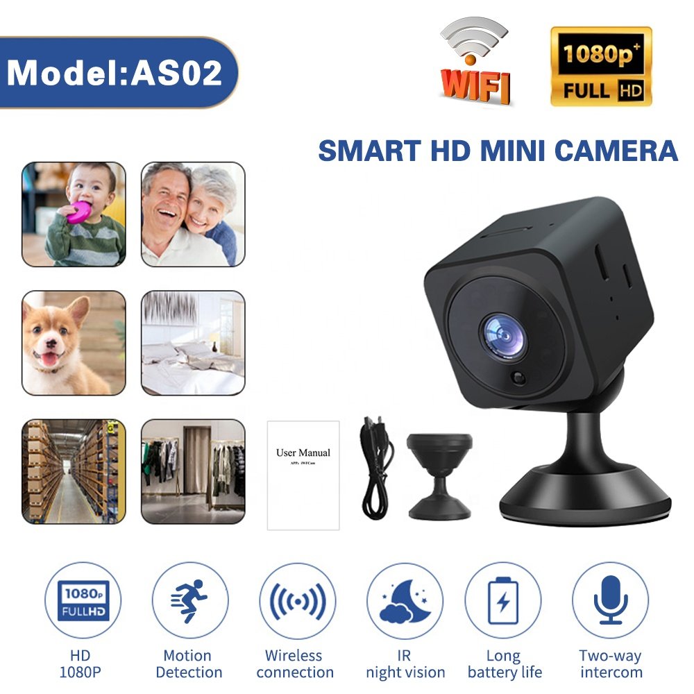 New Hot selling mini small camera wifi full HD 1080P wireless micro cctv nanny camera