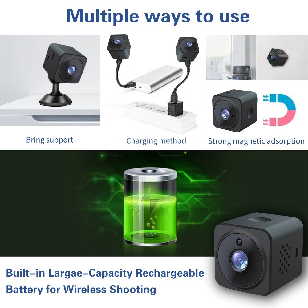 New Hot selling mini small camera wifi full HD 1080P wireless micro cctv nanny camera