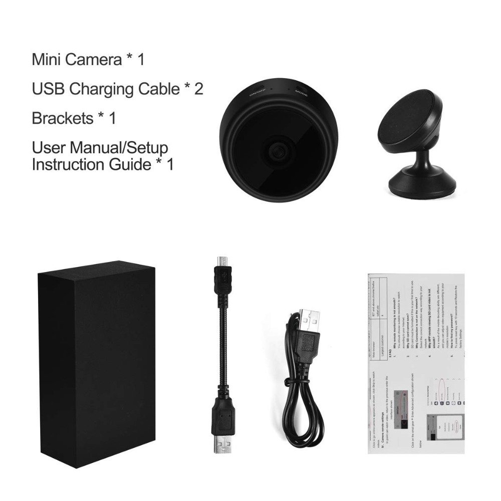A9 1080P Wireless IP Cameras WiFi Mini Camera Nanny Cam Night Vision fast shipping