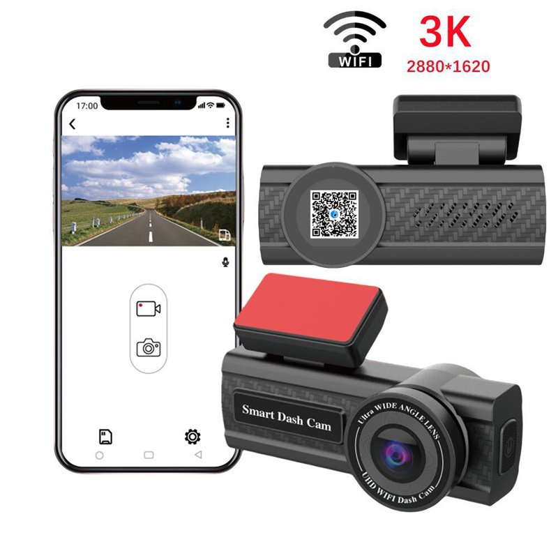 MINI car dvr wifi gps 3k dashcam car black box front HD night vision car camera dash cam wifi gps 3K dash camera