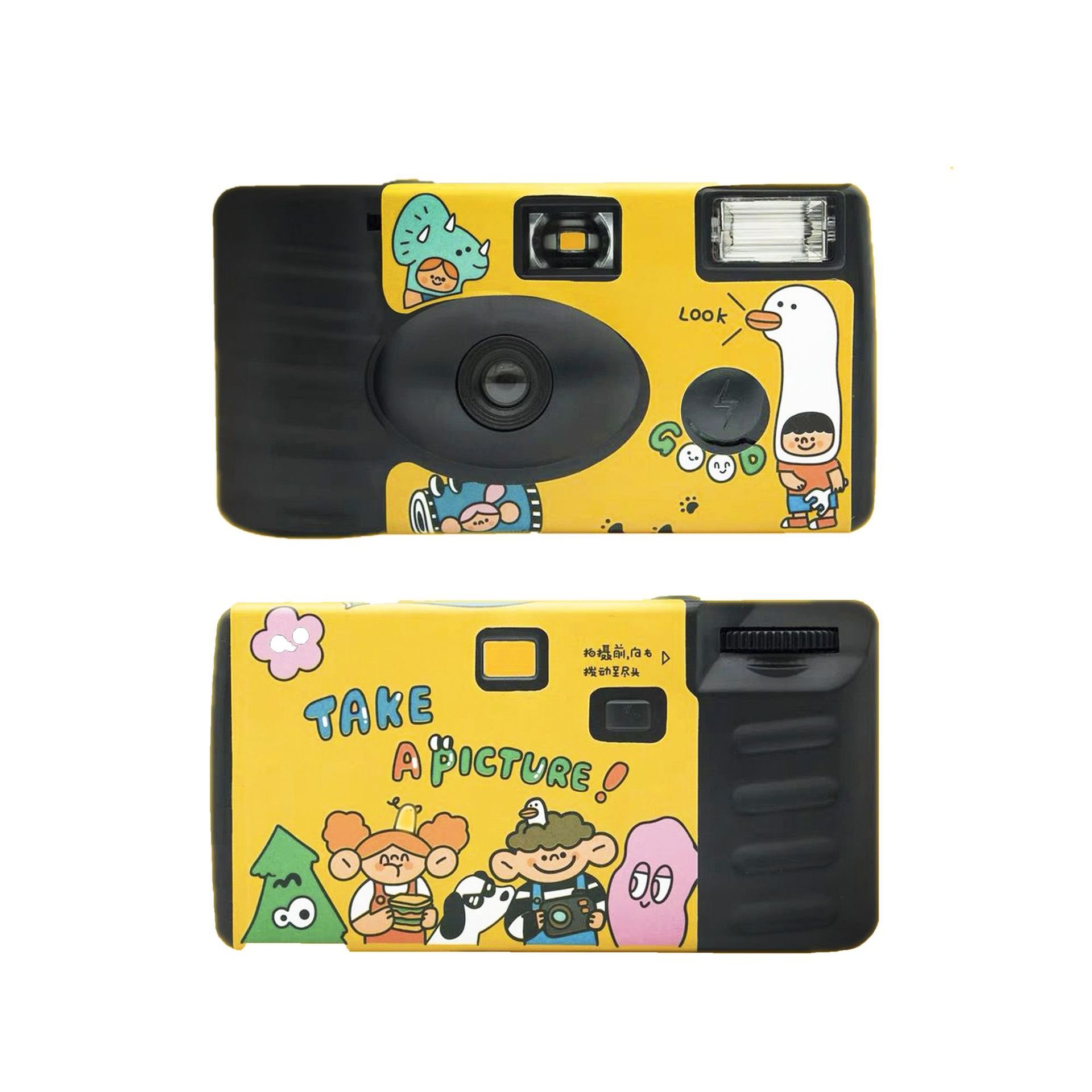 Flash Stock Sticker Blank Analog Disposable Film Customized Print Disposable Camera