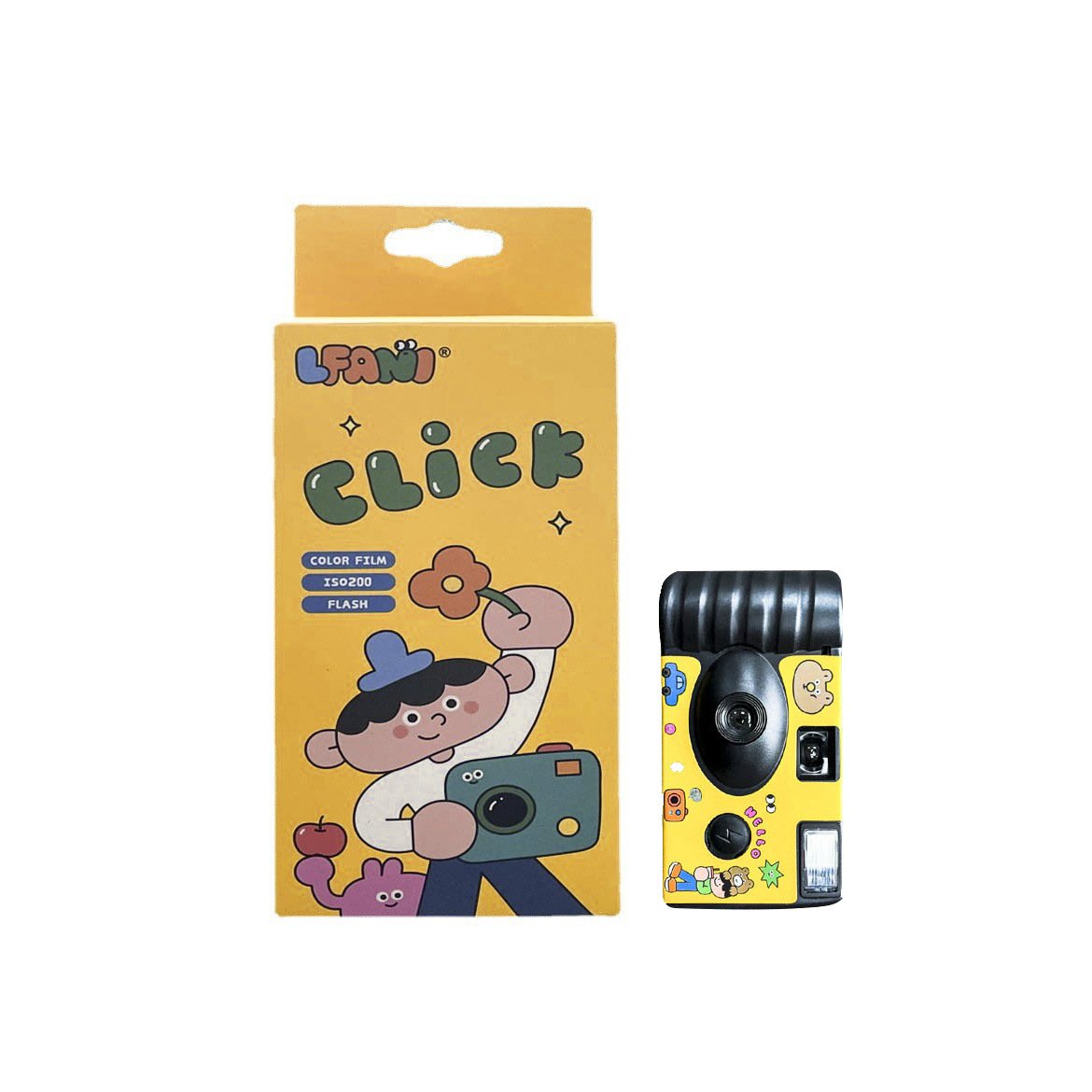 Flash Stock Sticker Blank Analog Disposable Film Customized Print Disposable Camera