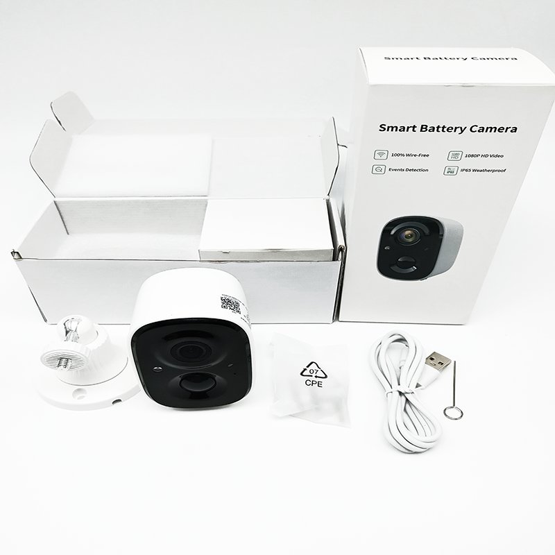 2024 PIR Detection LED Indication Wifi Smart Detection Wireless Security Camera Battery Powered Cctv Camera For Home