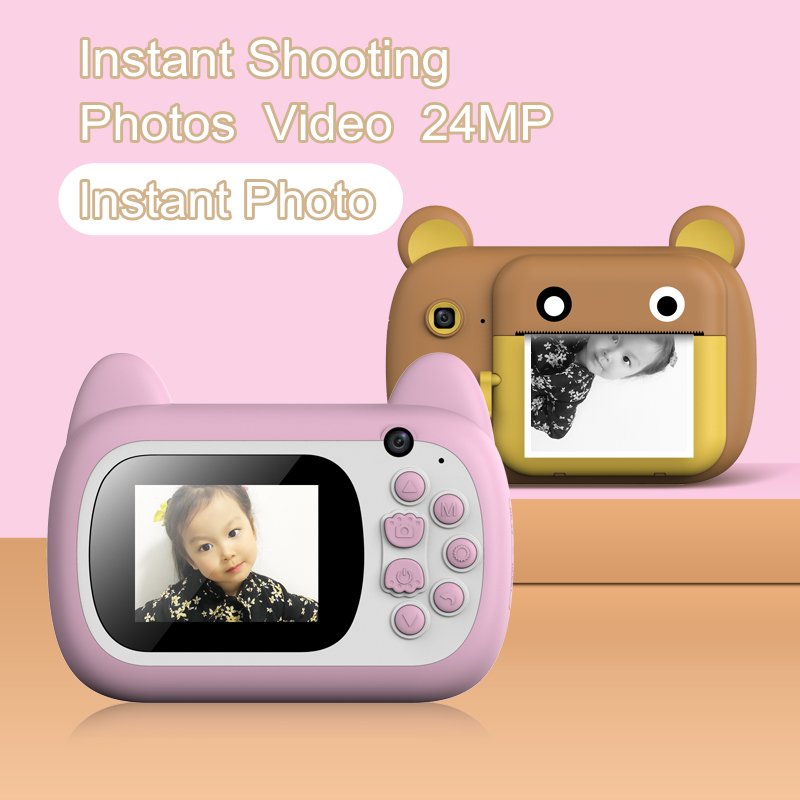 mini digital camera for kids Children's camera Instant printing video camera Christmas gift toys K1