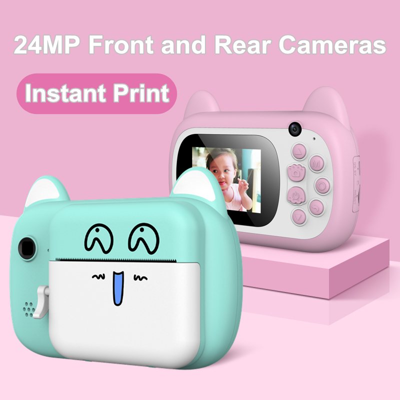 mini digital camera for kids Children's camera Instant printing video camera Christmas gift toys K1
