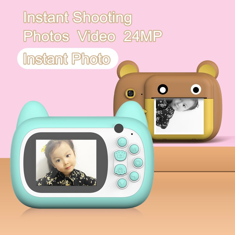 mini digital camera for kids Children's camera Instant printing video camera Christmas gift toys K1