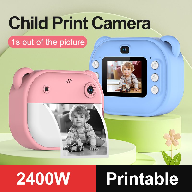High Quality Y600 Mini Instant Print Kids Camera Digital Photo Paper Shoot Camera With Printer For Children Girls Boys
