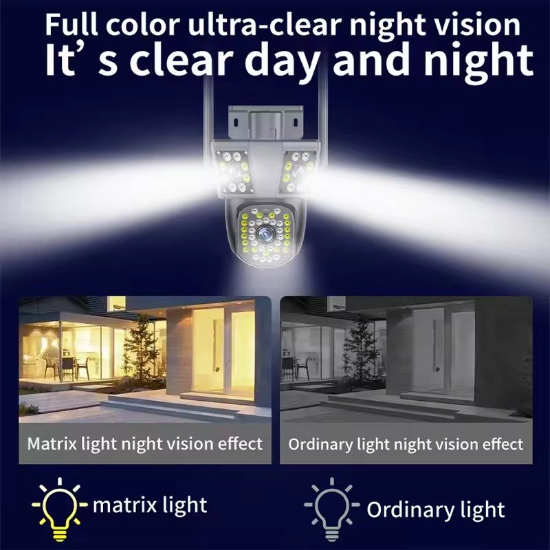 10x Optical 6MP IPC360 home Security Camera System 3 Screen Outdoor Night Vision Motion Detection PTZ Wifi Network Camera