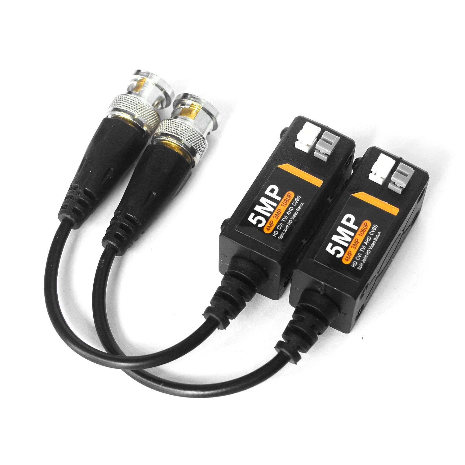 Passive Video Balun BNC to RJ45 Adapter 1080P 5MP 8MP Analog Security Camera Transceiver Cat5e/Cat6 Cable to BNC Convertet