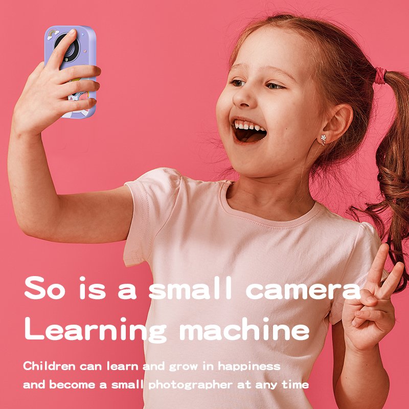 Children's Mini Mobile cute unicorn Camera Multi-function Intelligent Take Photos Video Smart Phone vintage digital cameras
