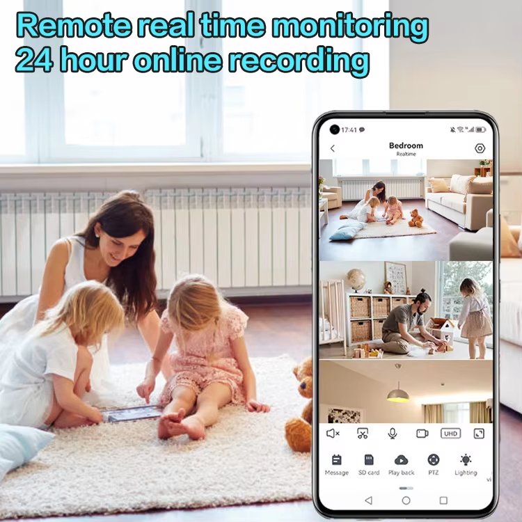 16mp Mini Cctv Camera Indoor Wireless 720 Degree Home Security Camera Baby Monitor With Camera And IPC360HOME App