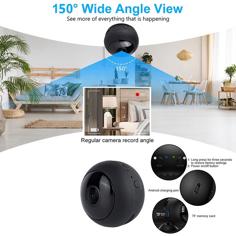 A3 Mini Camera Monitoring Security Protection Remote Monitor Camcorders Video Surveillance Smart Home Mini Monitor Camera