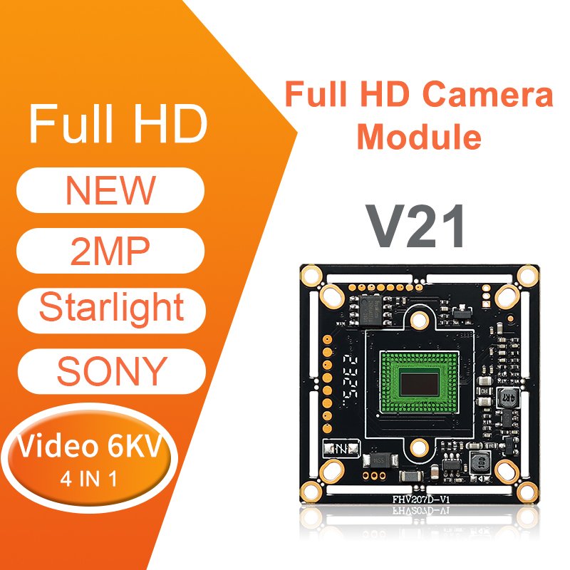 2MP AHD PCB IMX307 1080p Analog High Definition Camera Module 4 IN 1 AHD/CVI/TVI/CVBS AHD Camera Board