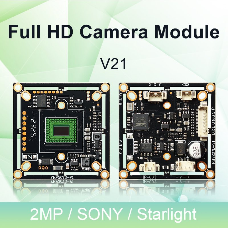 2MP AHD PCB IMX307 1080p Analog High Definition Camera Module 4 IN 1 AHD/CVI/TVI/CVBS AHD Camera Board