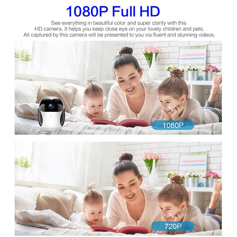 V380 1080P PTZ home security ip camera wifi wireless network camera works with alexa