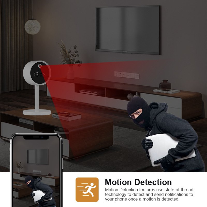 Smart hidden wireless camera plug-free home indoor HD wifi monitor intercom remote camera