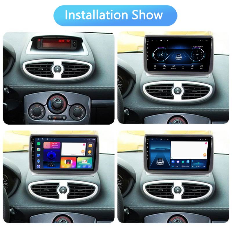 4G Android Auto car stereo for Renault Clio3 2006-2019 car video IPS carplay 2din car radio WiFi BT audio