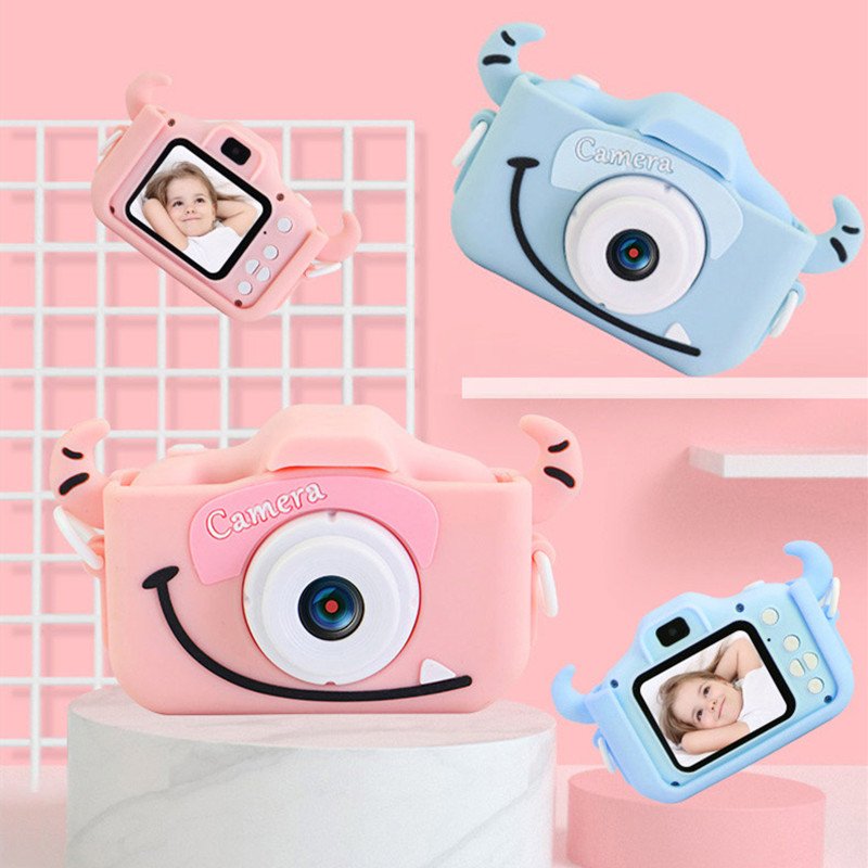 2021 Fashion Christmas Screen Shockproof toy Cute Design Coloful Picture photo mini camera for kids