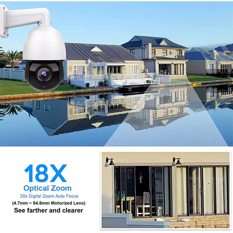 Hik compatible outdoor ip security surveillance 4k 8mp speed dome auto tracking optical zoom night vision poe ptz camera