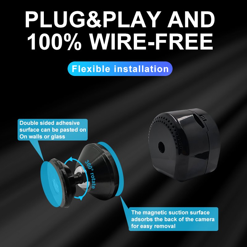 Tuya smart home mini camera wide angle battery camera camara de seguridad