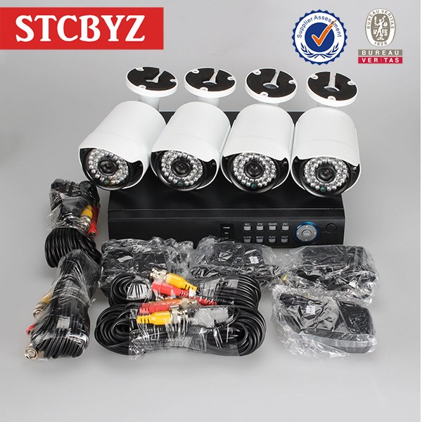 New product 4 channel 800tvl outdoor system security camera cctv