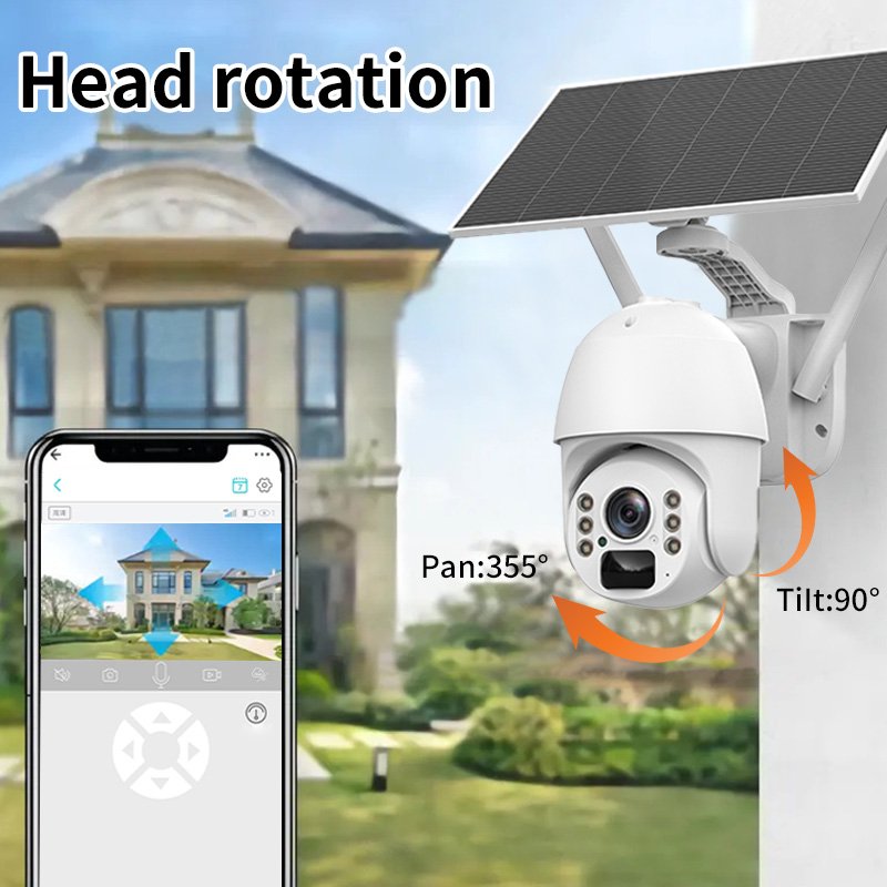 Conda Solar Powered 3MP 4G/WiFi Security Camera Dual Detection & Full-Color Night Vision for Remote Outdoor